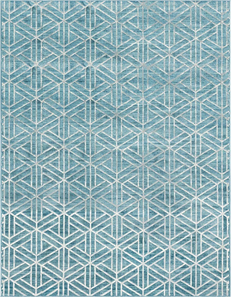 Detail image of 9' 10 x 14' Lattice Trellis Rug