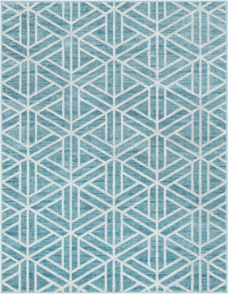 Detail image of 6' x 9' Lattice Trellis Rug