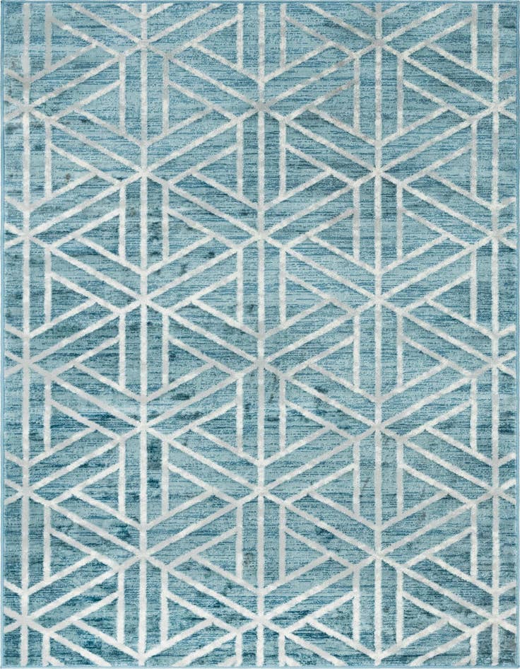 Detail image of 5' x 8' Lattice Trellis Rug