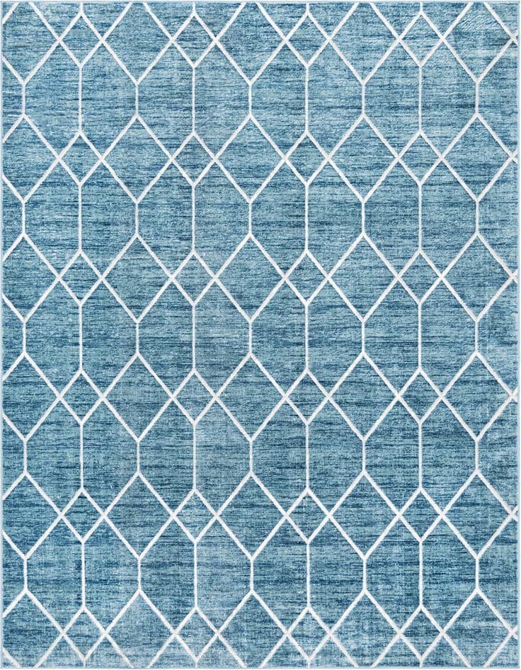 Detail image of 9' 10 x 14' Lattice Trellis Rug