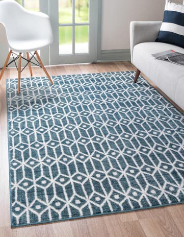 6' x 9' Lattice Trellis Rug