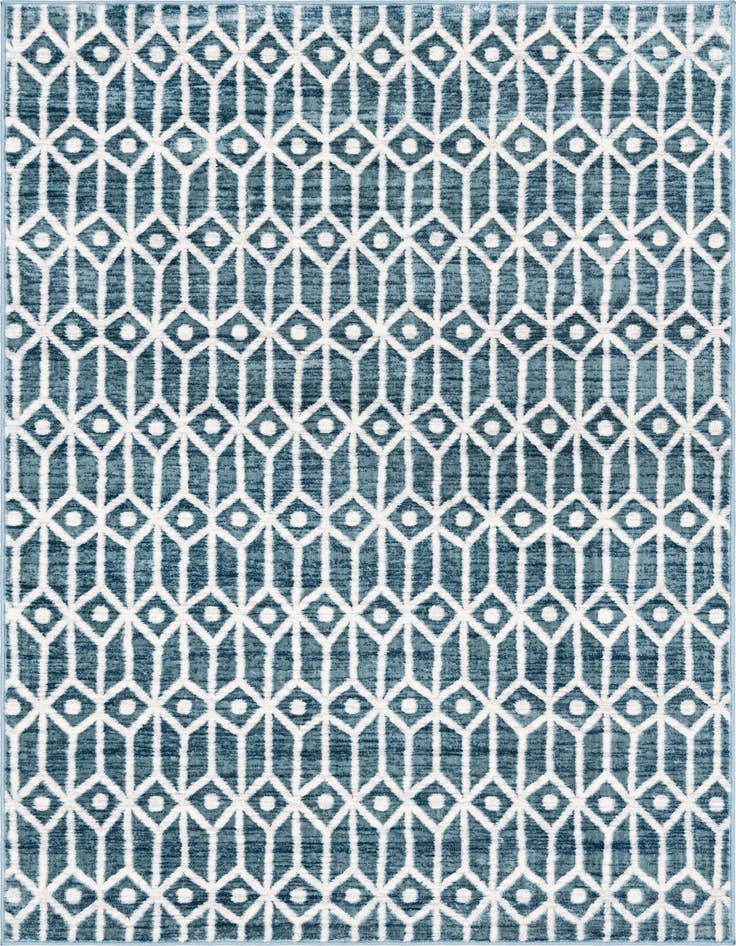 Detail image of 5' x 8' Lattice Trellis Rug