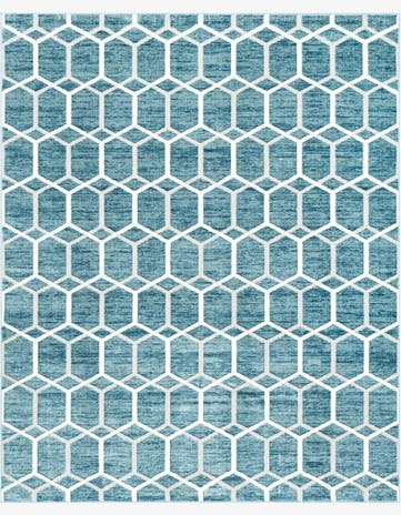 8' x 10' Lattice Trellis Rug