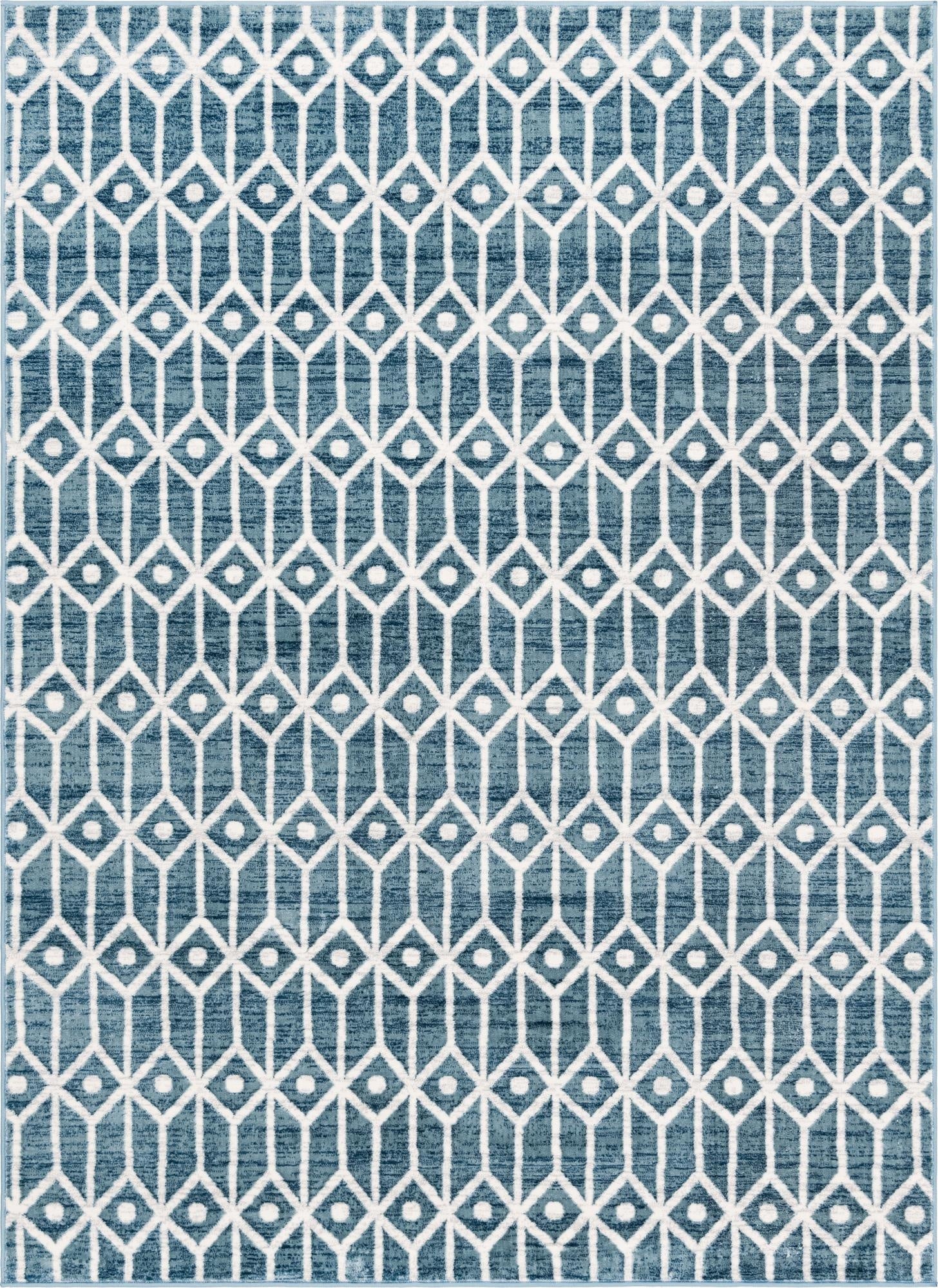 7' x 10' Lattice Trellis Rug