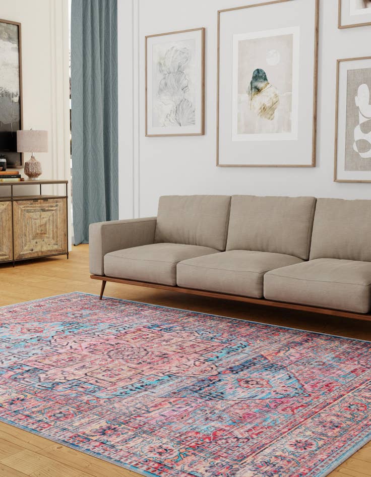 Detail image of 9' 2 x 12'  Washable Maahru Rug