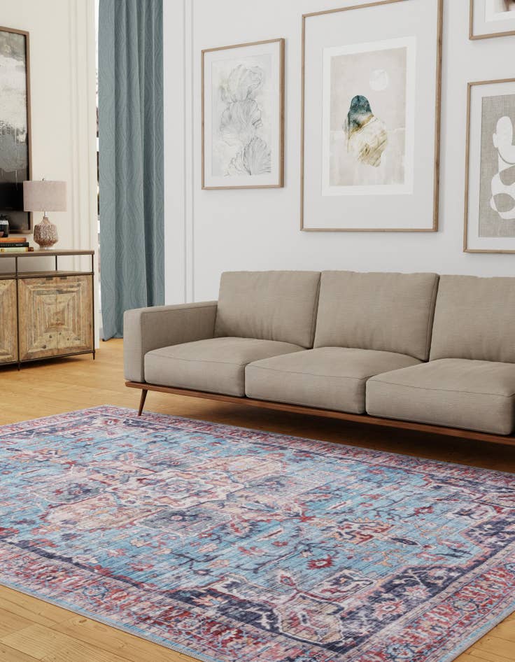 Detail image of 6' x 9'  Washable Maahru Rug