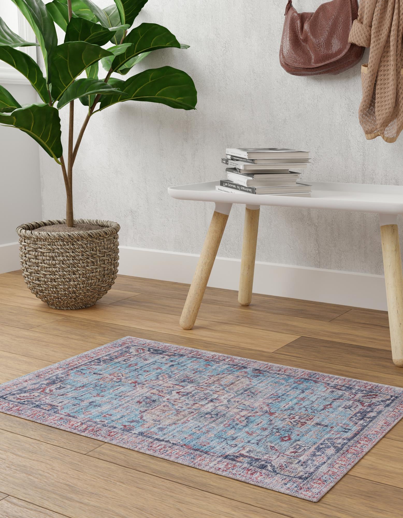 4' x 6' Washable Maahru Rug
