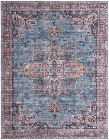 Blue Washable Maahru Rug