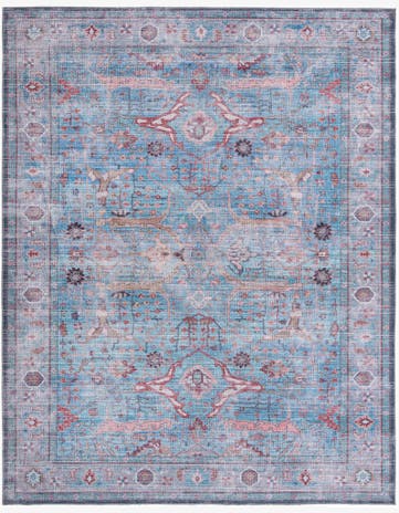 Blue Washable Maahru Rug