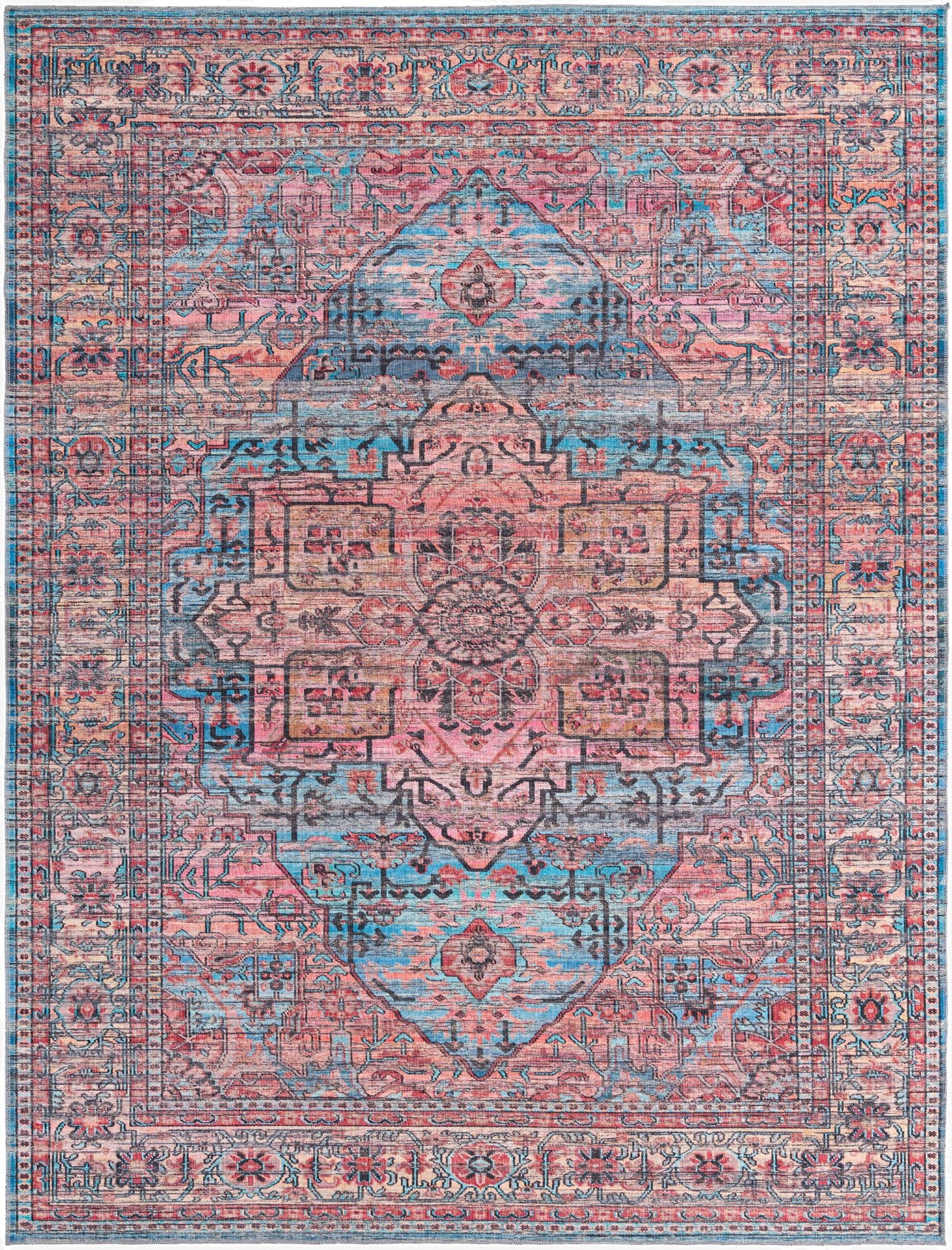 9' 2 x 12'  Washable Maahru Rug