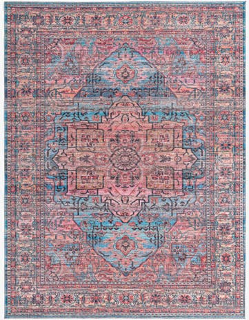 Blue Washable Maahru Rug