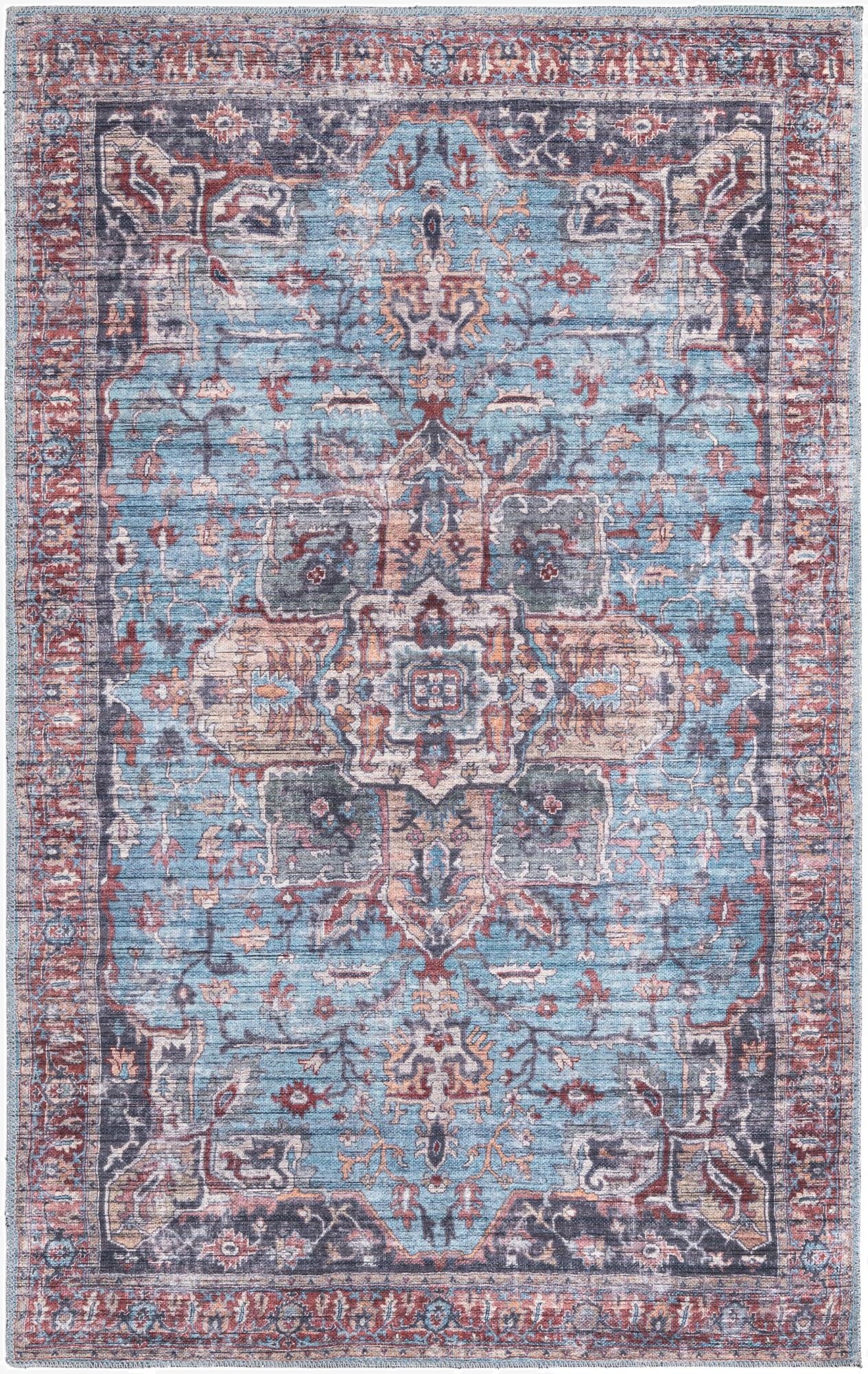 Primary image  4' x 6'  Washable Maahru Rug