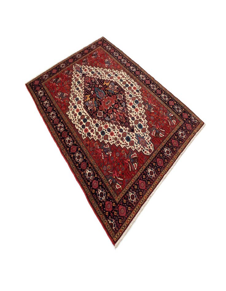 Detail image of 5' 1 x 6' 3 Hand Knotted Malayer Persian Rug