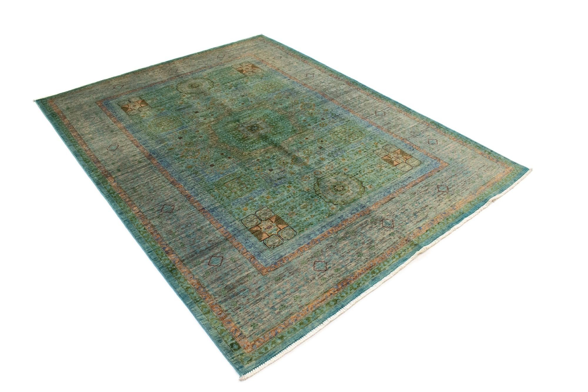 5' 2 x 6' 9 Mamluk Wool Rug
