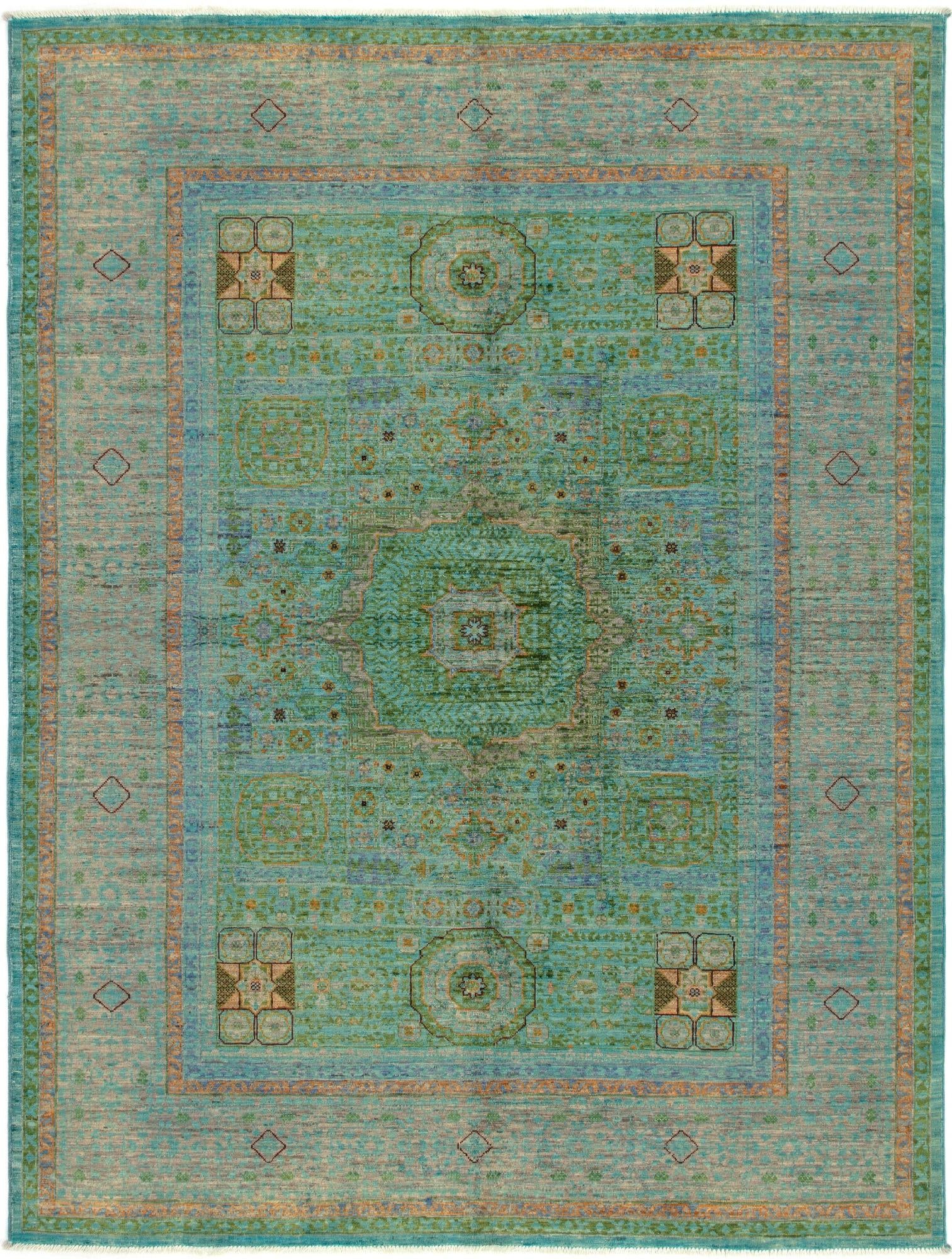 5' 2 x 6' 9 Mamluk Wool Rug