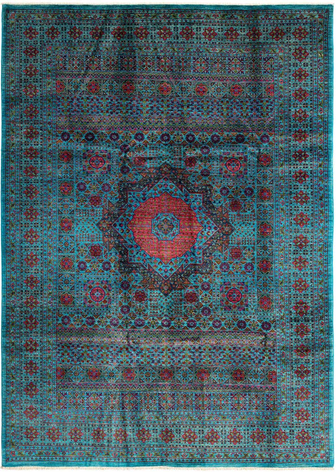Detail image of 6' 10 x 9' 7 Mamluk Wool Rug