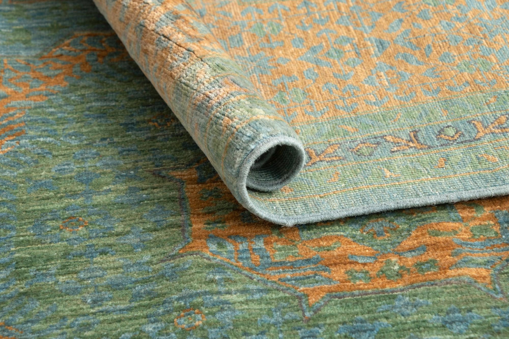 8' 2 x 11' 4 Hand Knotted Mamluk Rug