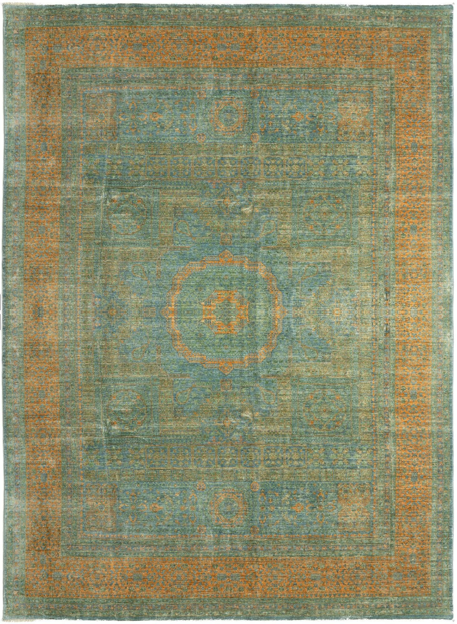 8' 2 x 11' 4 Hand Knotted Mamluk Rug