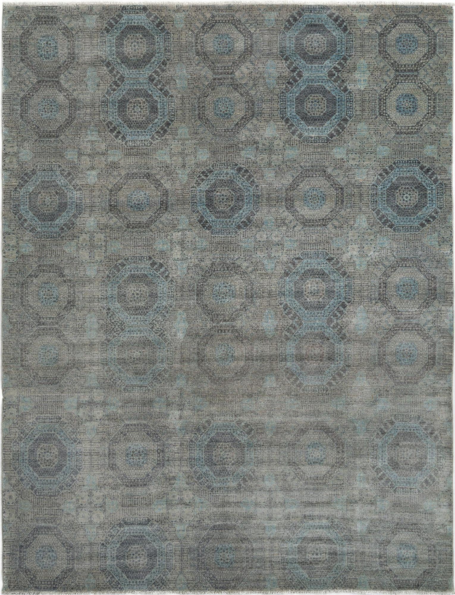 8' 11 x 11' 6 Hand Knotted Mamluk Rug