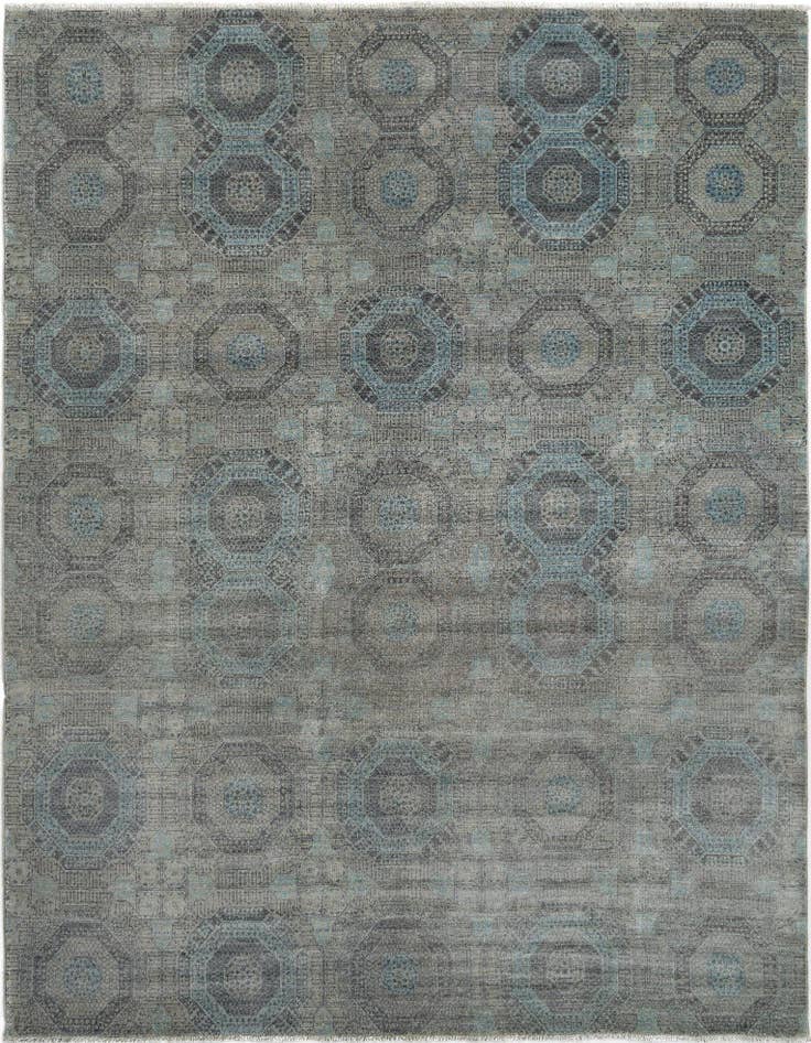 Detail image of 8' 11 x 11' 6 Hand Knotted Mamluk Rug