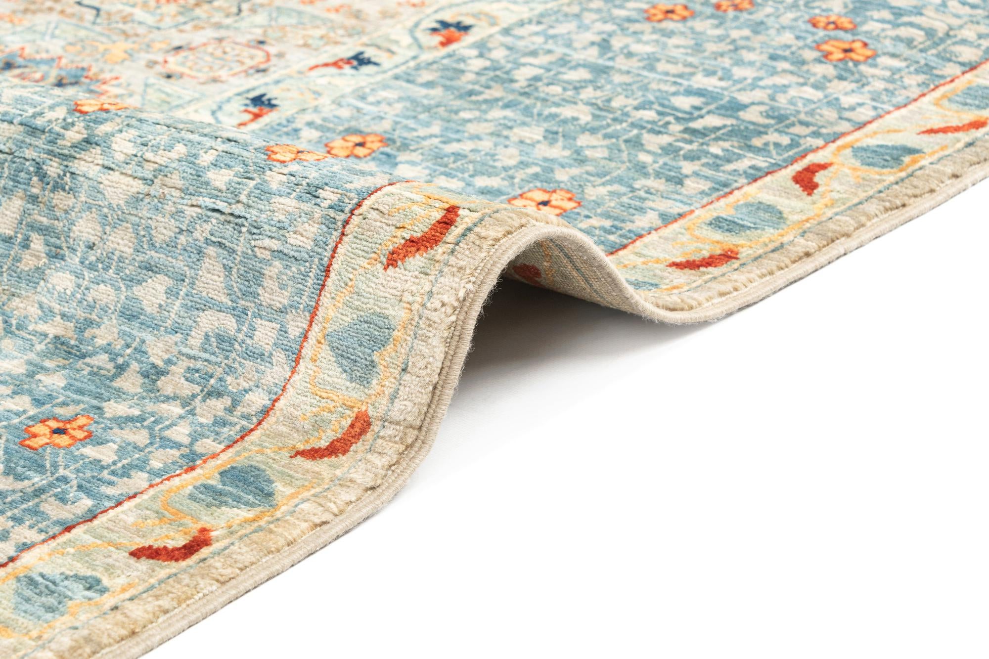 9' x 11' 8 Hand Knotted Mamluk Rug