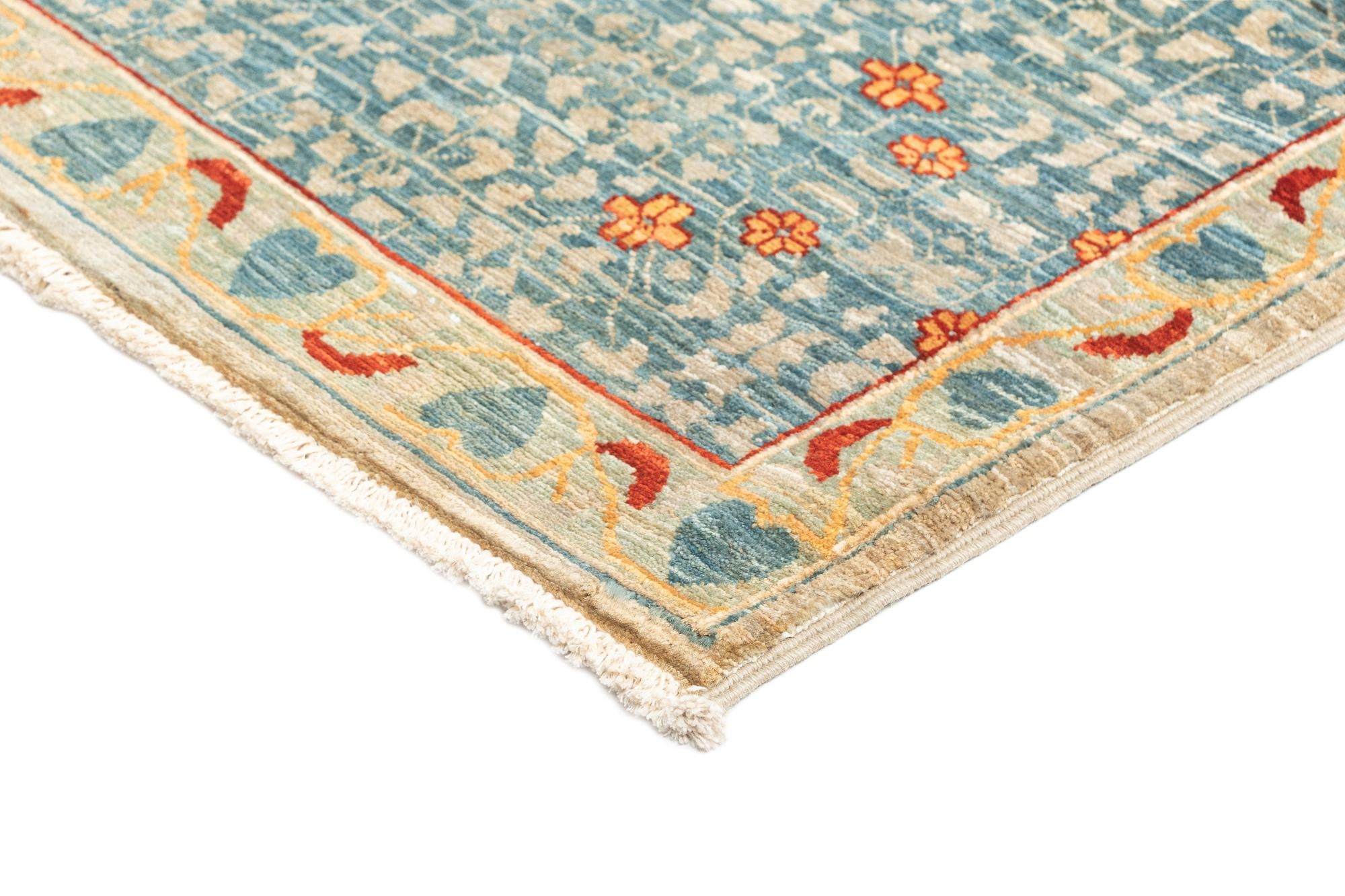 9' x 11' 8 Hand Knotted Mamluk Rug