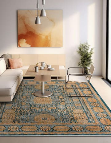 Blue Mamluk Rug