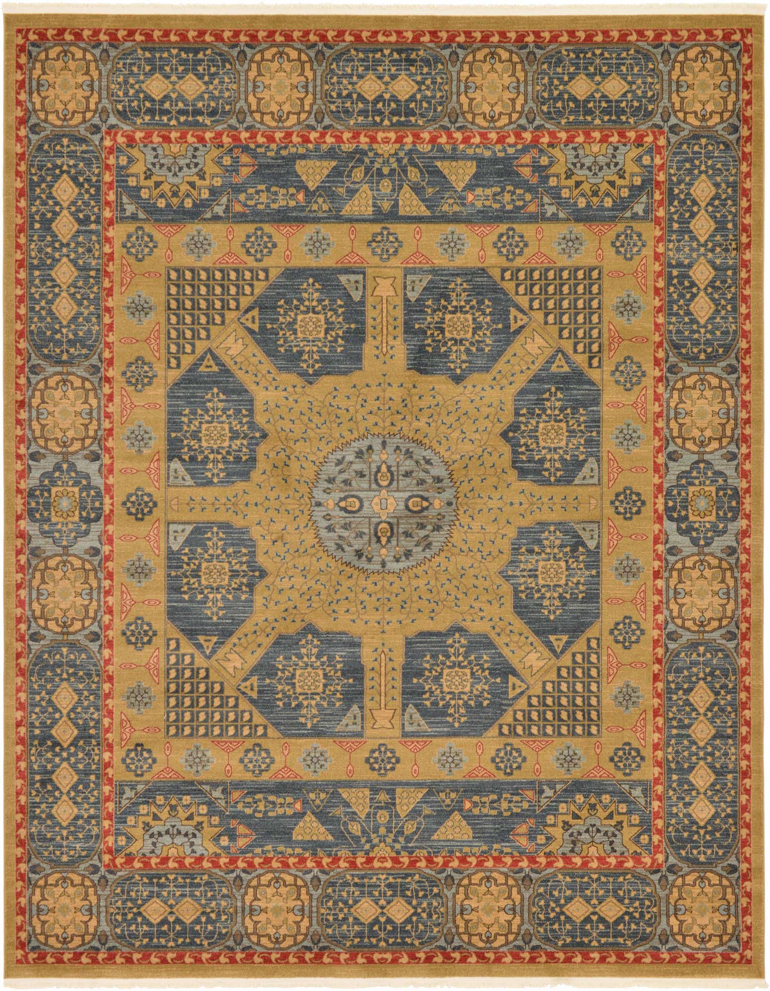 10' x 11' 4 Mamluk Rug
