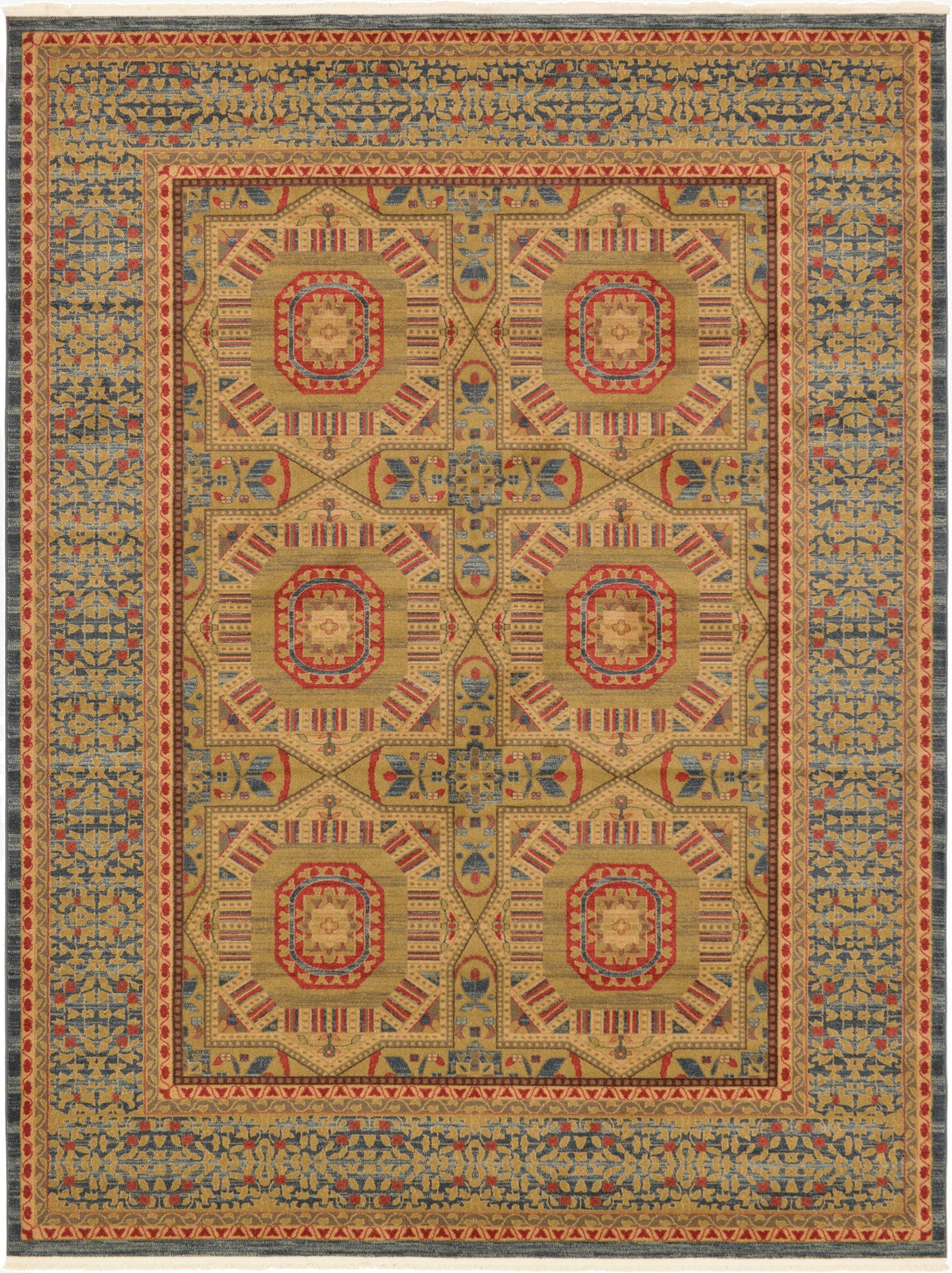 9' x 12' 2 Mamluk Rug