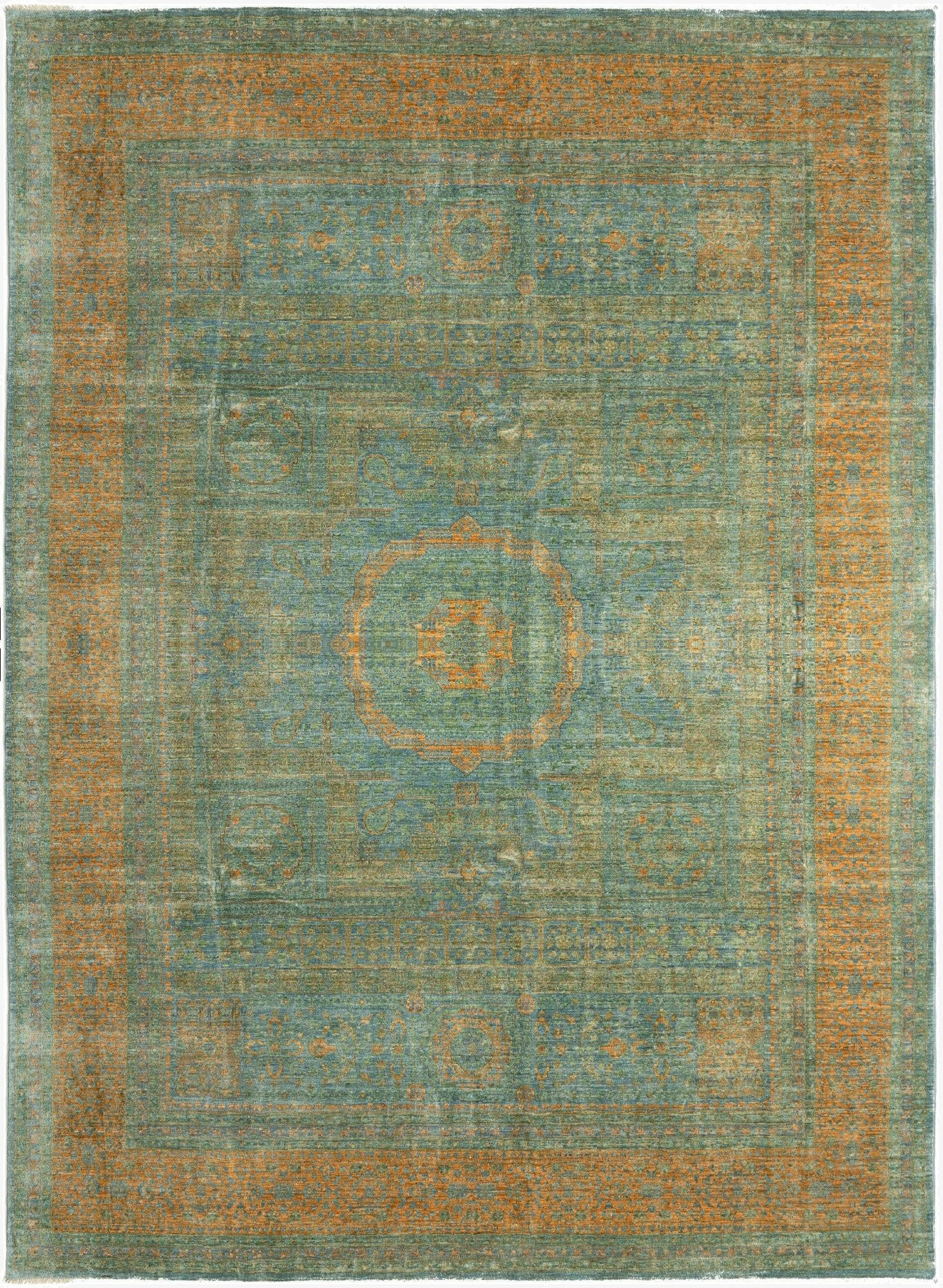 8' 2 x 11' 4  Hand Knotted Mamluk Rug