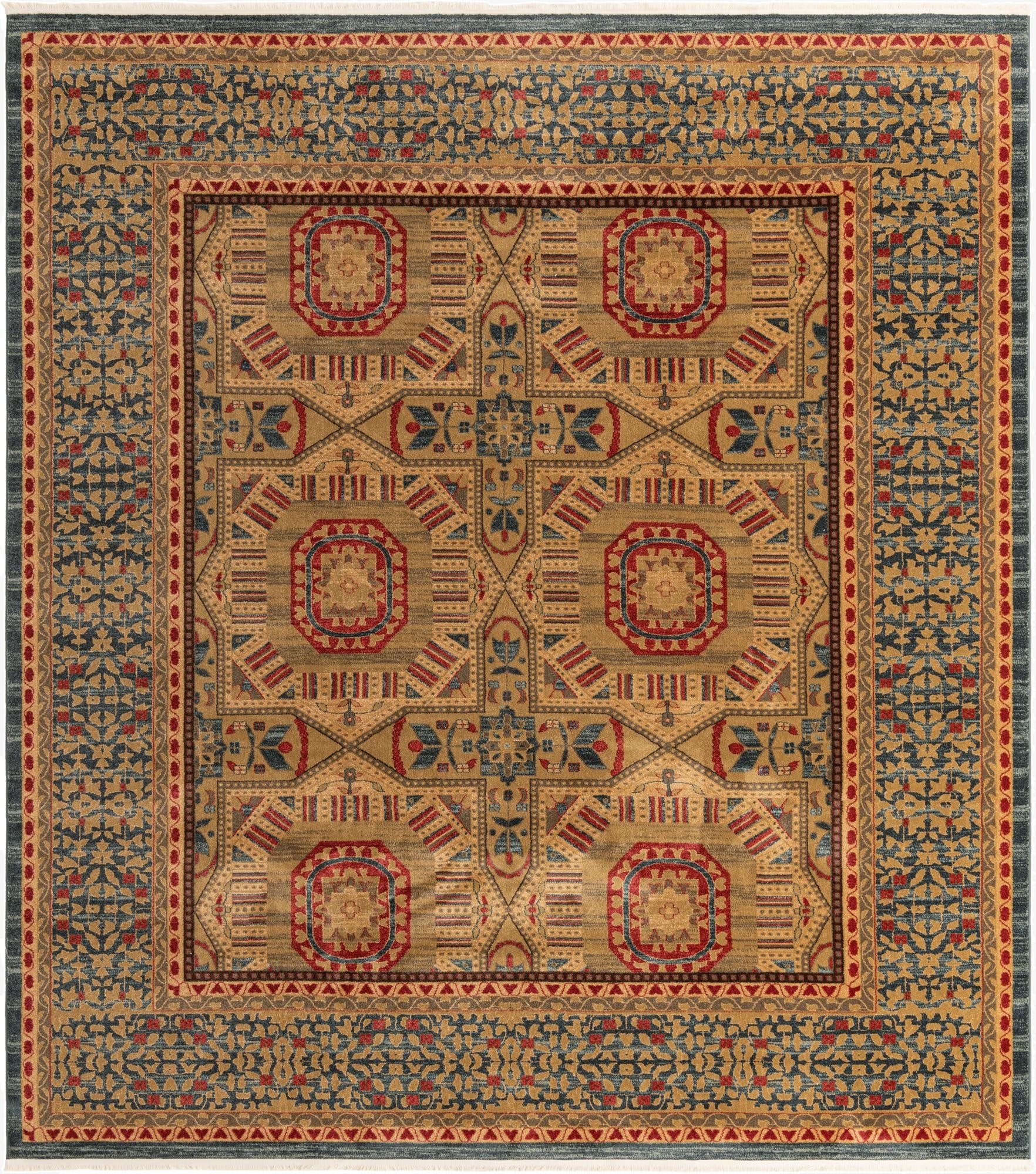 10' x 11' 4 Mamluk Rug