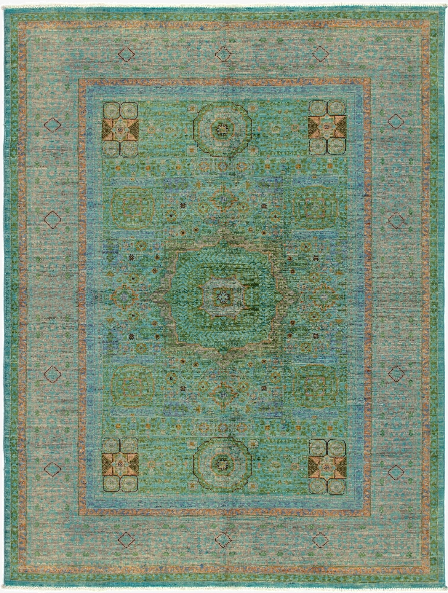 5' 2 x 6' 9 Mamluk Wool Rug