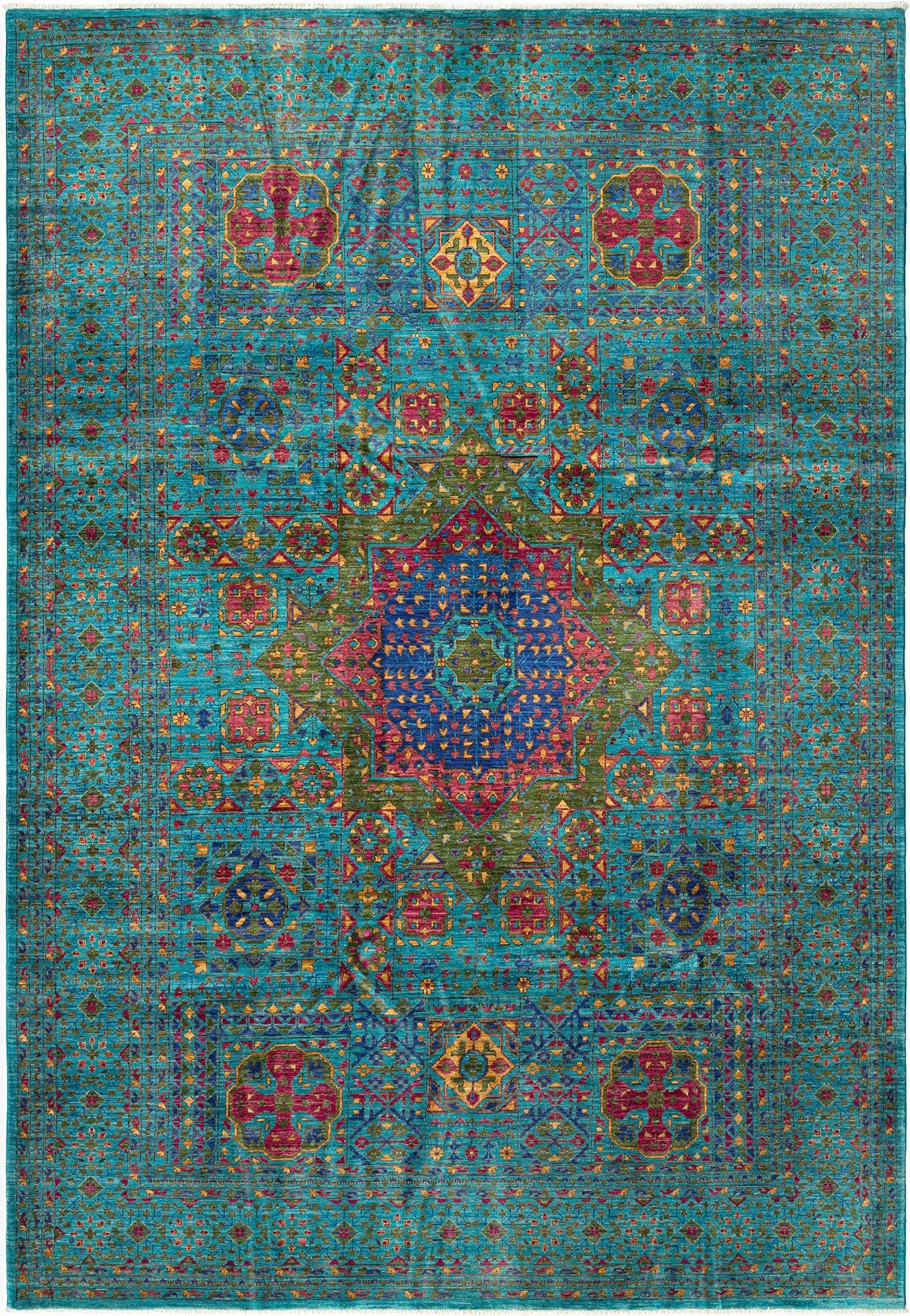 6' 10 x 10' Mamluk Wool Rug
