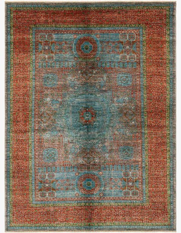 5' 10 x 7' 10 Hand Knotted Mamluk Rug