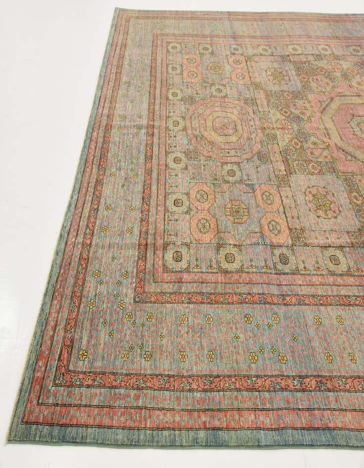 Detail image of 9' 10 x 13' 10  Hand Knotted Mamluk Ziegler Oriental Rug