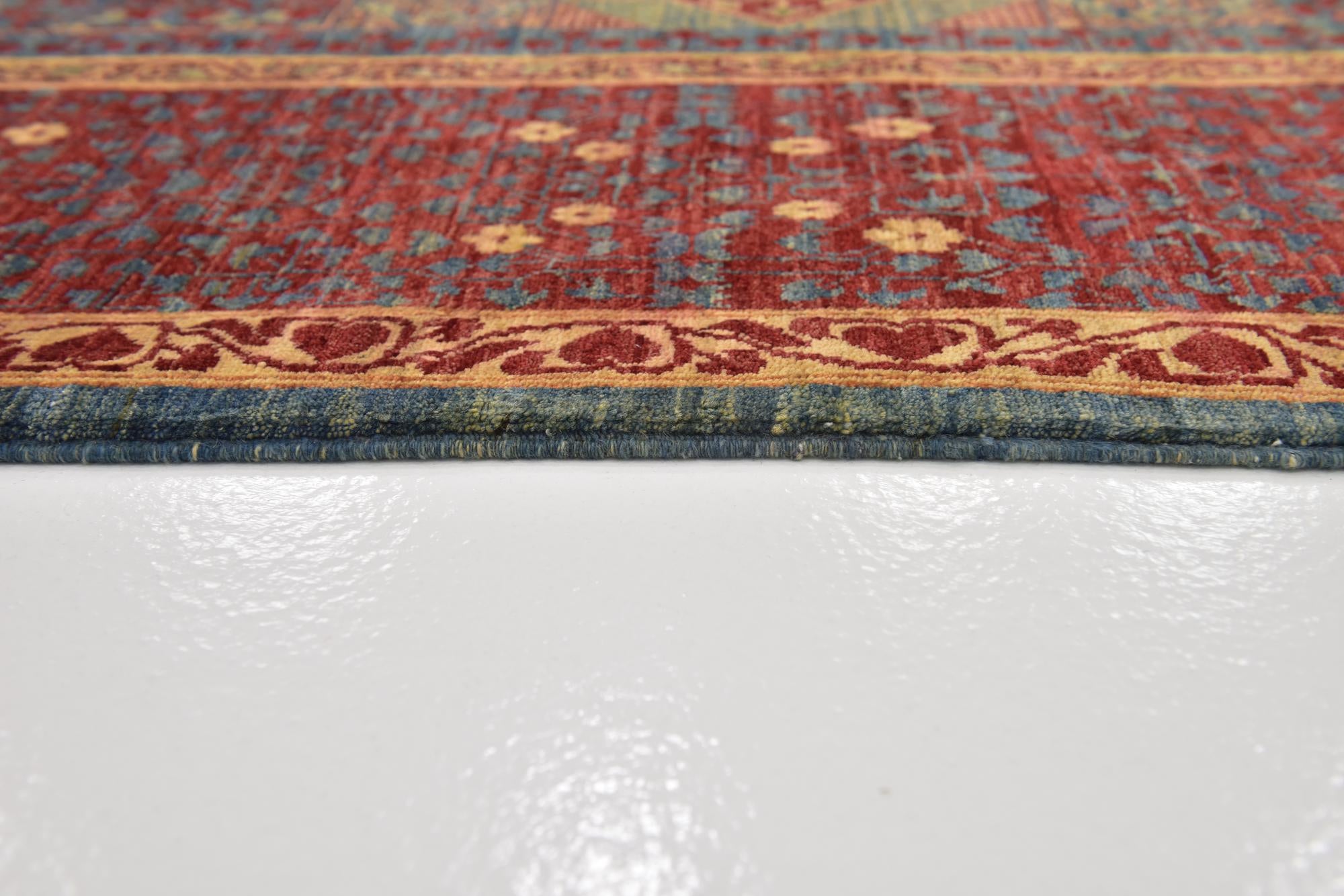 9' 10 x 14' Hand Knotted Mamluk Ziegler Rug