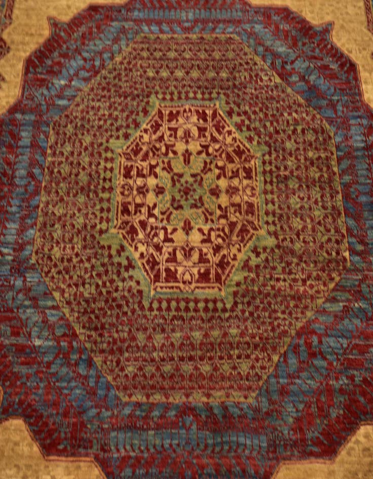 Detail image of 10' 2 x 13' 8  Hand Knotted Mamluk Ziegler Oriental Rug