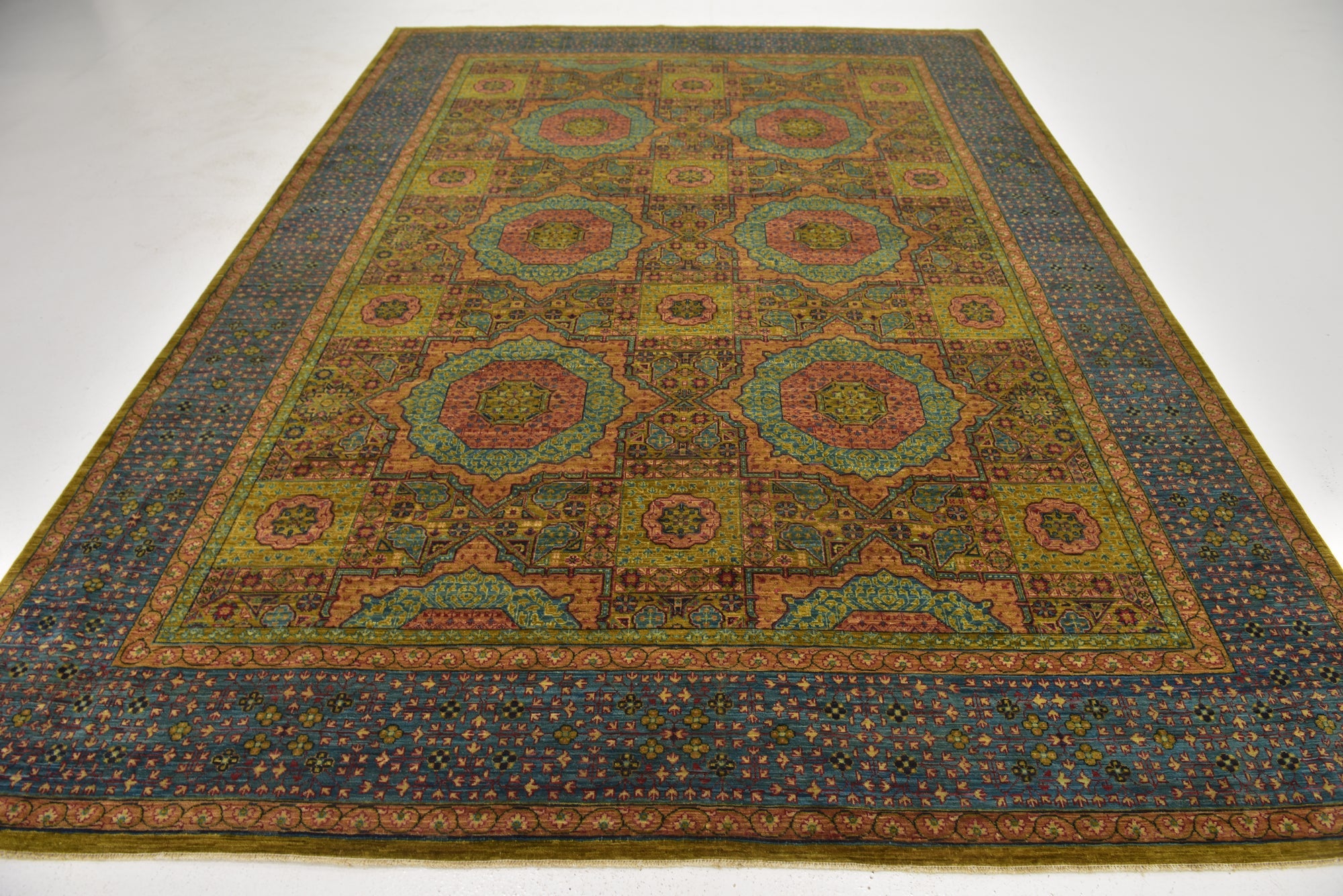 8' x 11' 3 Hand Knotted Mamluk Ziegler Oriental Rug