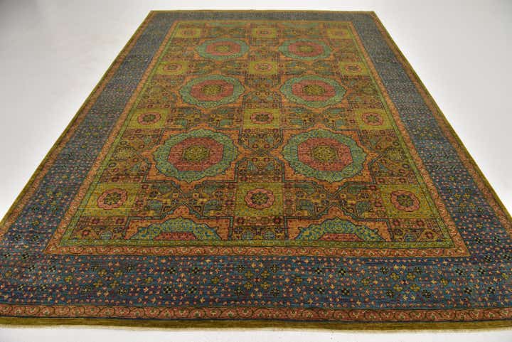 8' x 11' 3 Hand Knotted Mamluk Ziegler Oriental Rug