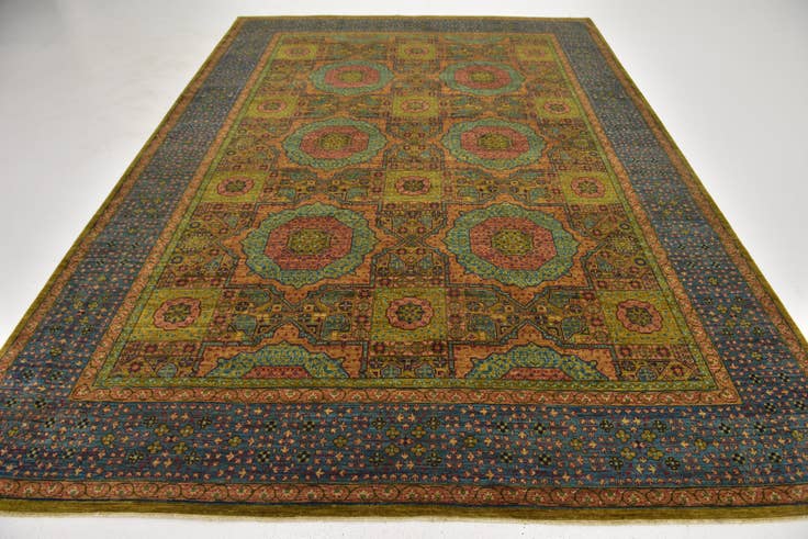 Detail image of 8' x 11' 3 Hand Knotted Mamluk Ziegler Oriental Rug