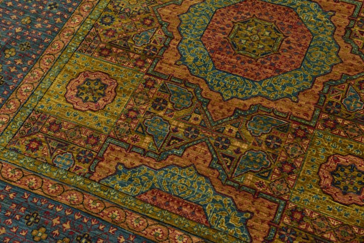 Detail image of 8' x 11' 3 Hand Knotted Mamluk Ziegler Oriental Rug