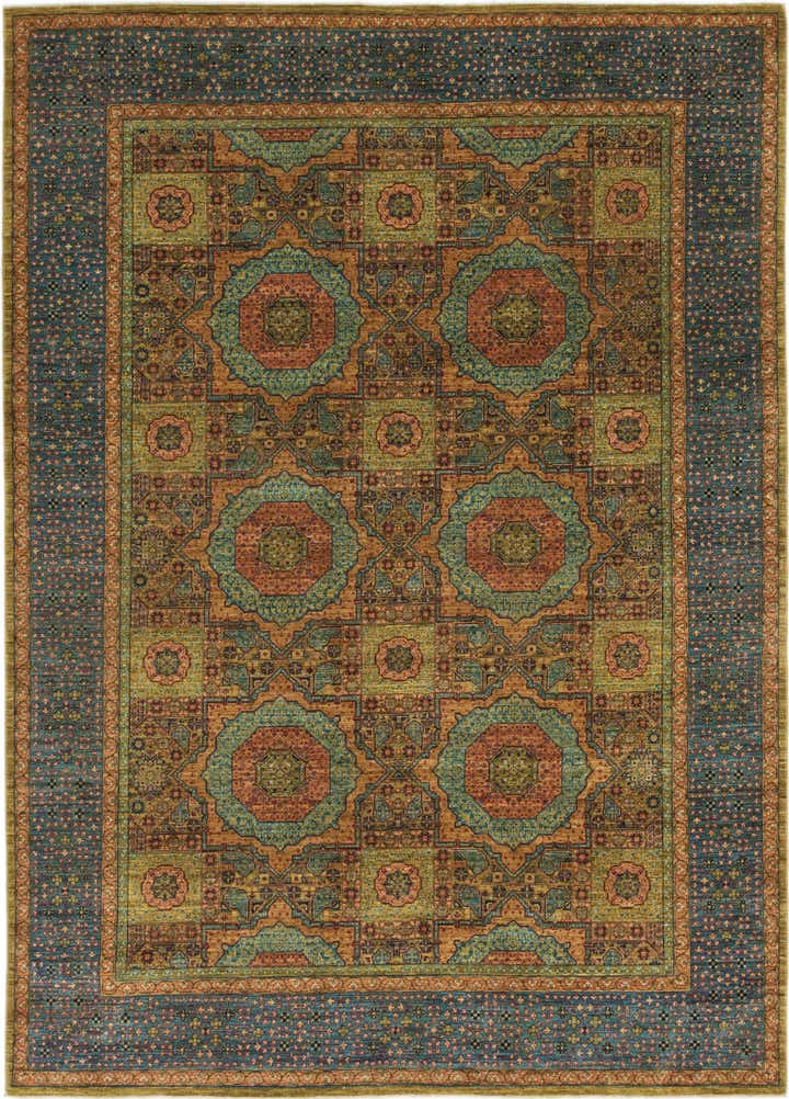 8' x 11' 3 Hand Knotted Mamluk Ziegler Oriental Rug