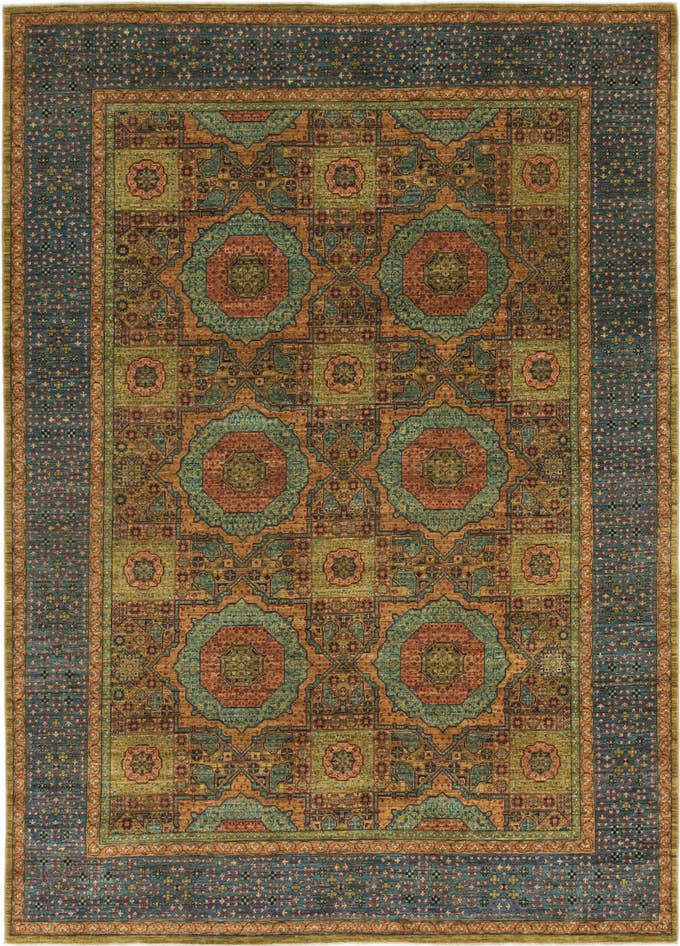 Detail image of 8' x 11' 3 Hand Knotted Mamluk Ziegler Oriental Rug
