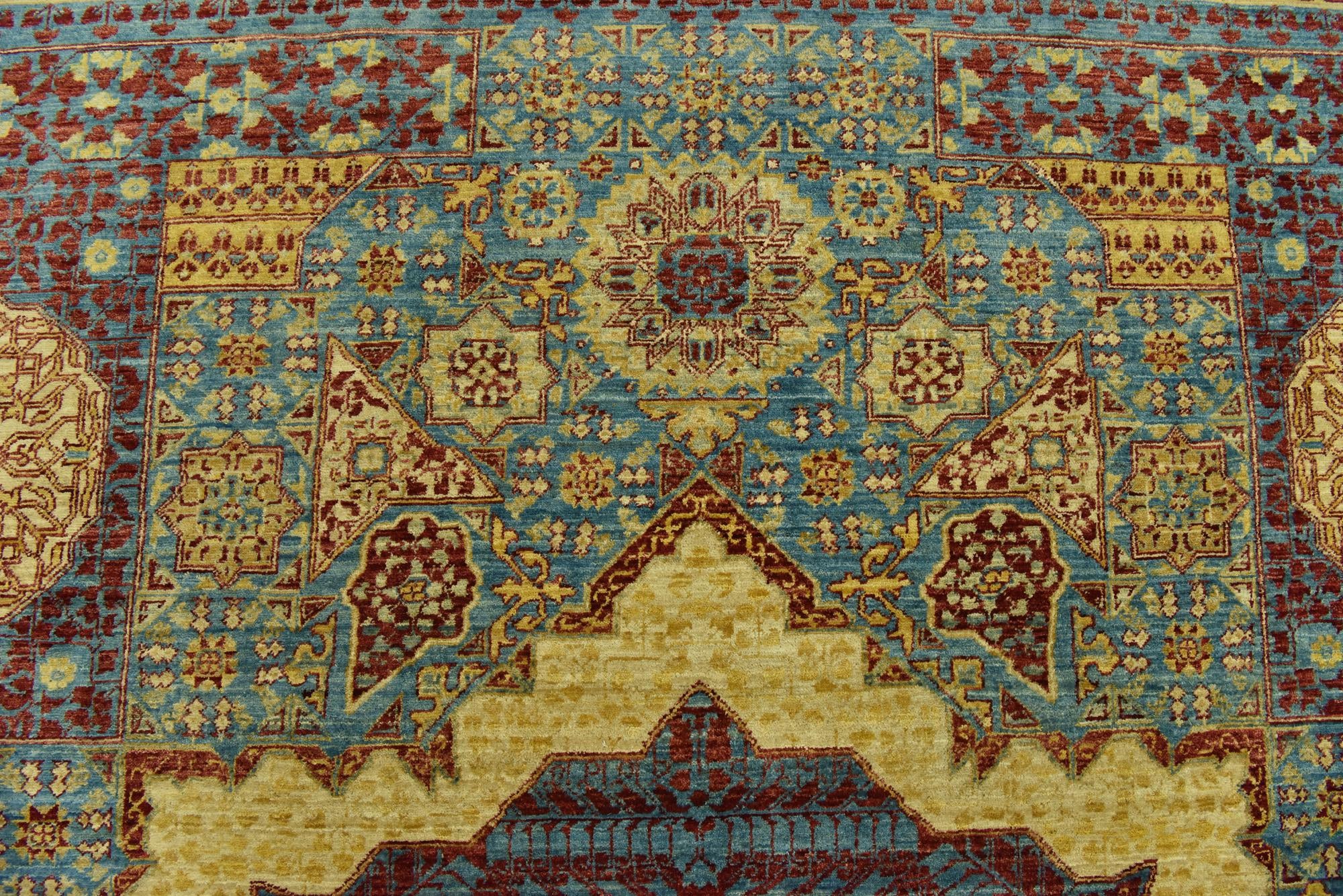 Blue 8' 3 x 9' 7 Hand Knotted Mamluk Ziegler Oriental Rug | Rugs.com