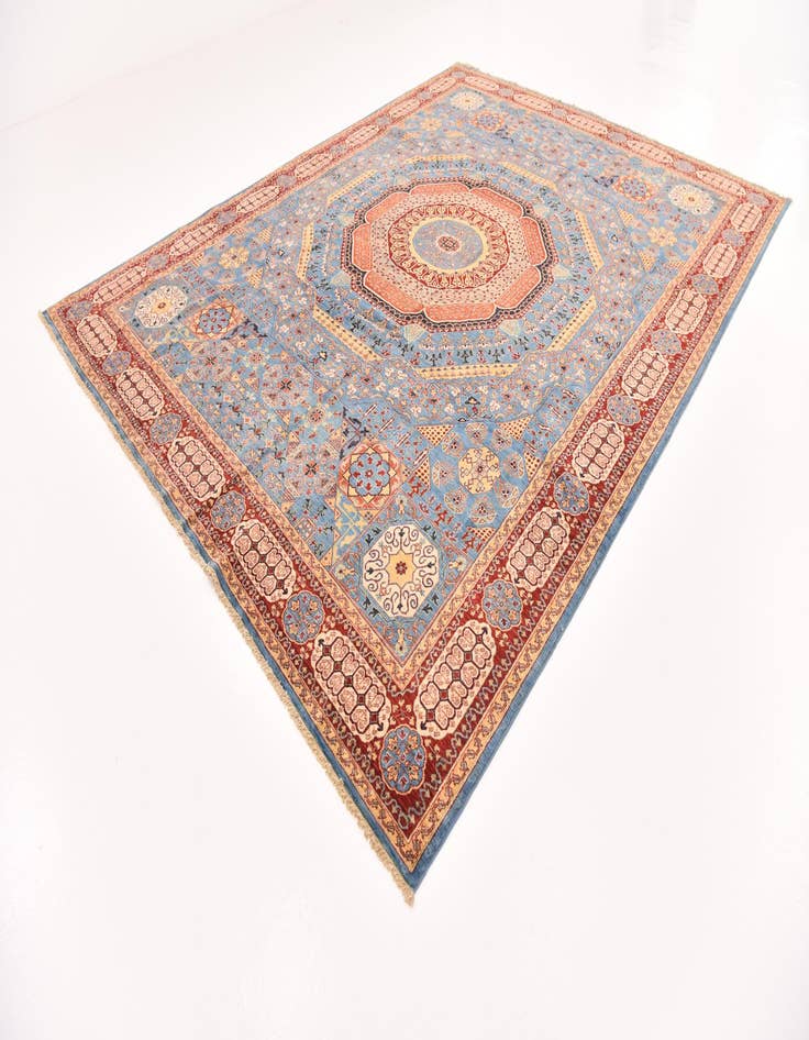 Detail image of 9' x 11' 8  Hand Knotted Mamluk Ziegler Rug