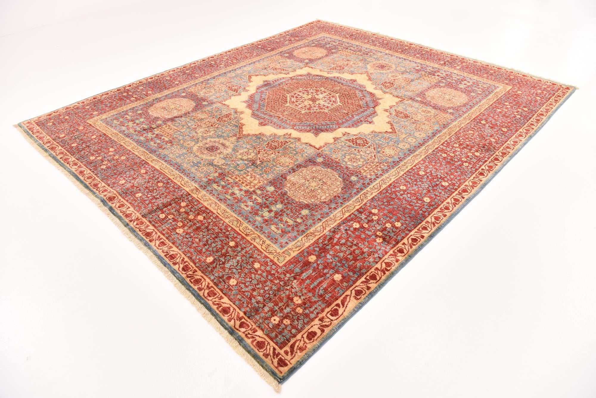 8' 3 x 9' 8 Hand Knotted Mamluk Ziegler Rug