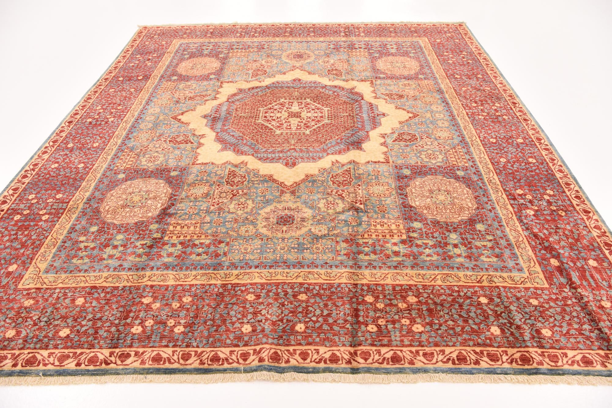 8' 3 x 9' 8 Hand Knotted Mamluk Ziegler Rug