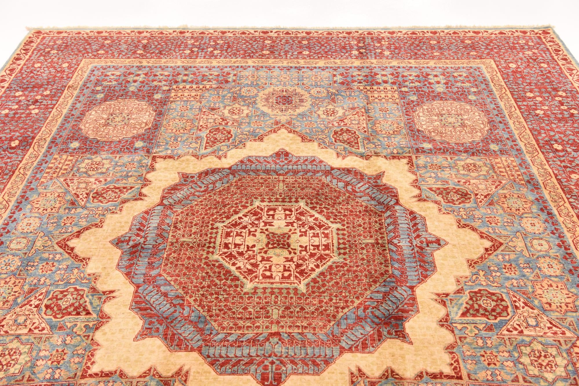 8' 3 x 9' 8 Hand Knotted Mamluk Ziegler Rug