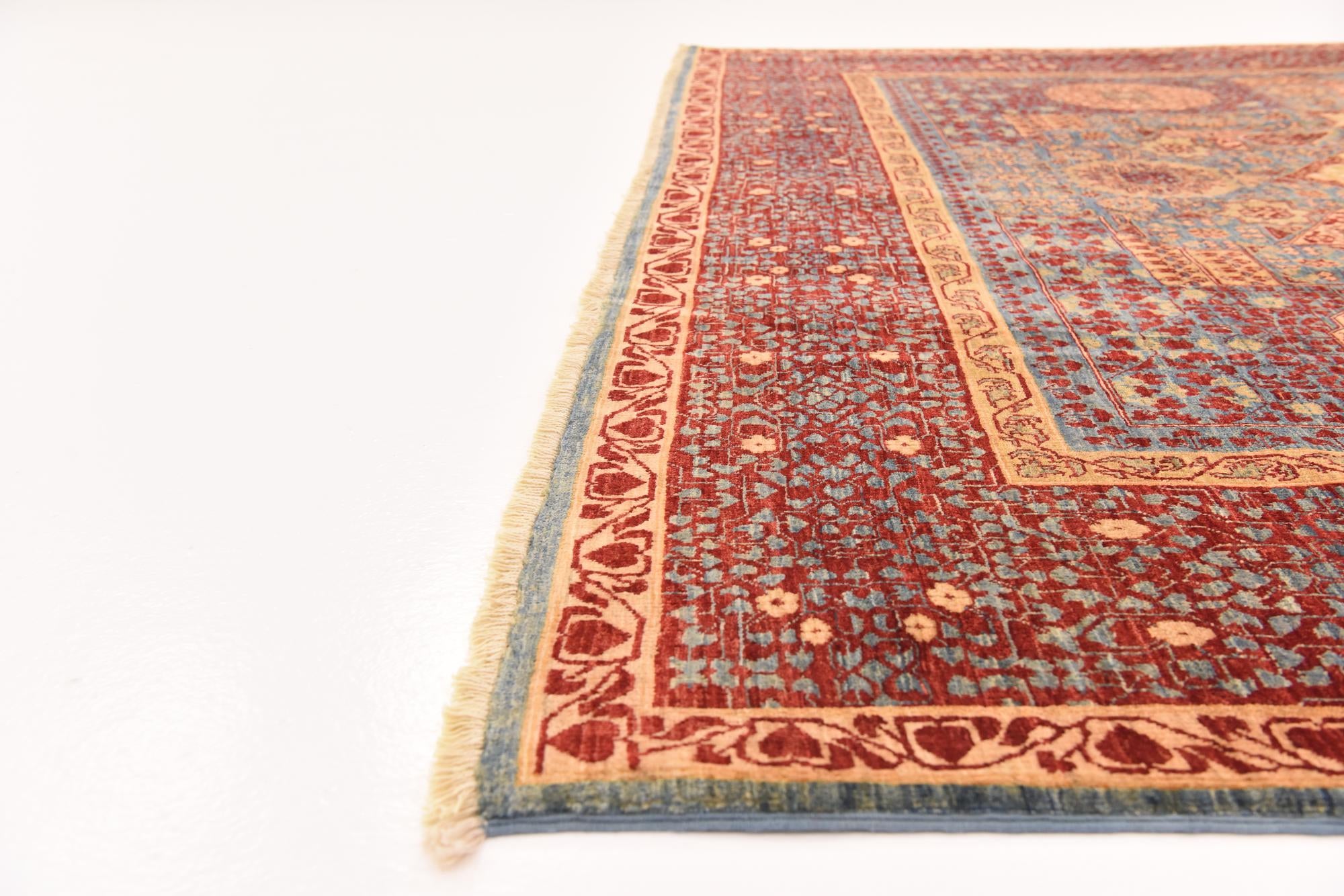 8' 3 x 9' 8 Hand Knotted Mamluk Ziegler Rug