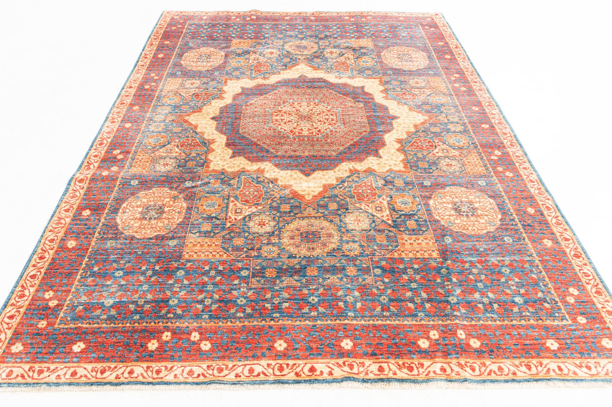6' x 8' 7 Hand Knotted Mamluk Ziegler Oriental Rug